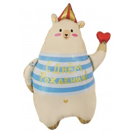 Воздушный шар Фигура (31''/79 см) Мишка с сердечком